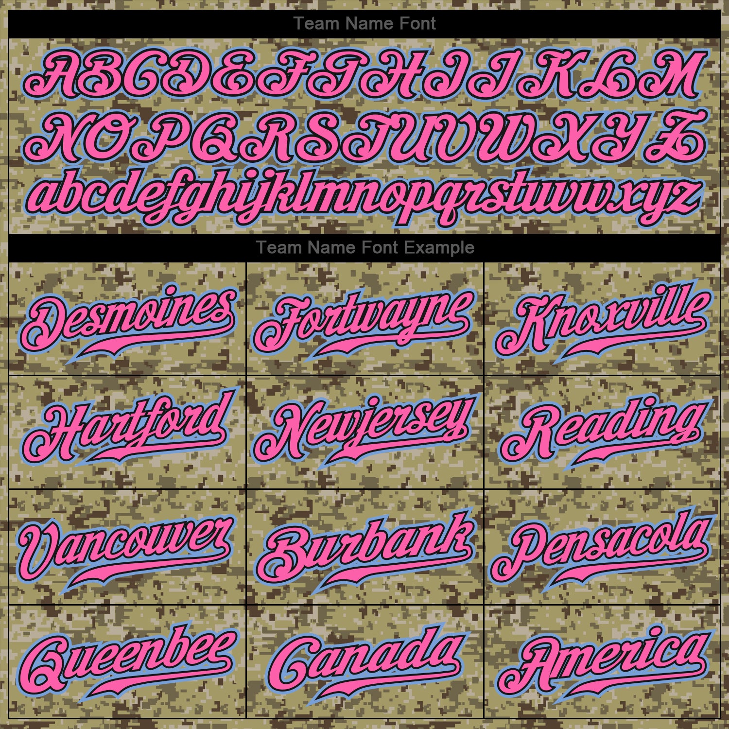 Personalized Camo Light Blue-Pink Salute To Service Baseball Jersey 3 Personalized Camo Baseball Jersey in Light Blue-Pink, Salute to Service Design, Size 3 Personalized Camo Light Blue-Pink - Image 4