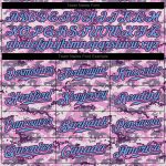 Personalized Light Blue Pink Camo Salute to Service Baseball Jersey for Men Personalized Camo Light Blue-Pink Salute To Service