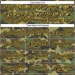 Personalized Navy Gold Camo Salute To Service Baseball Jersey for Men Personalized Camo Navy-Gold Salute To Service Baseball