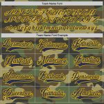 Personalized Camo Navy Gold Hockey Jersey - Salute to Service Design Personalized Camo Navy-Gold Salute To Service Hockey