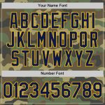 Personalized Camo Softball Jersey Unisex Navy Gold Salute to Service Two-Button Personalized Camo Navy-Gold Salute To Service