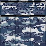 Personalized Navy Gray Camo Baseball Jersey - Salute To Service Edition Personalized Camo Navy-Gray Salute To Service Baseball