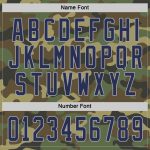 Personalized Camo Hockey Jersey - Navy-Gray Salute To Service Design Personalized Camo Navy-Gray Salute To Service Hockey