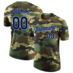 Camo Performance T-Shirt for Navy-Light Blue Salute to Service, Personalized Personalized Camo Navy-Light Blue Performance