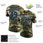 Camo Performance T-Shirt for Navy-Light Blue Salute to Service, Personalized Personalized Camo Navy-Light Blue Performance
