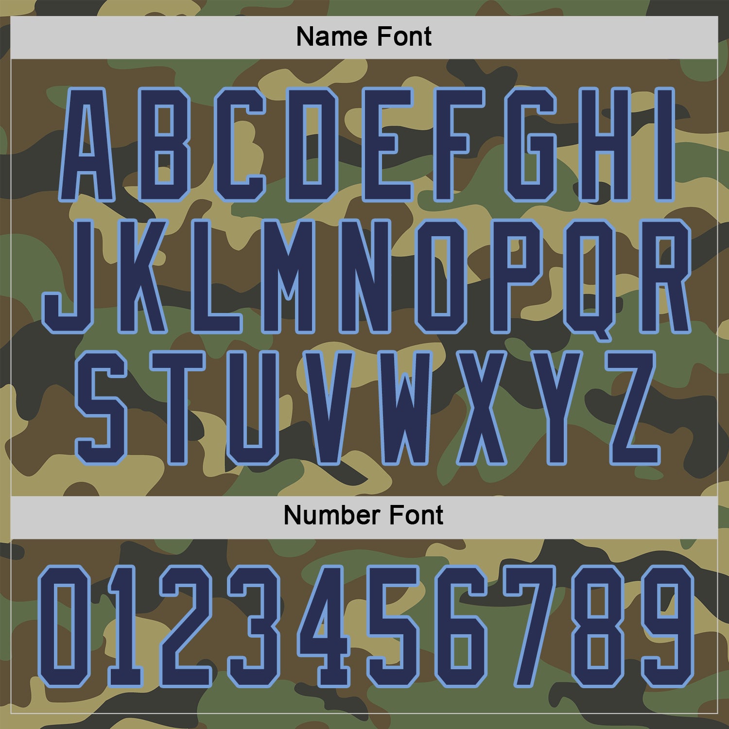 Personalized Camo Navy-Light Blue Salute To Service Hockey Jersey Team Custom Name and Number Custom Name and Number Hockey Jersey - Personalized Camo Navy-Light Blue Salute To Service Personalized Camo Navy-Light Blue - Image 3