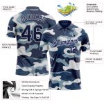 Personalized Camo Golf Polo Shirt | Navy-Light Gray Performance Salute to Service Personalized Camo Navy-Light Gray Performance