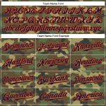 Personalized Camo Baseball Jersey - Navy and Orange Authentic Salute To Service Personalized Camo Navy-Orange Authentic Salute
