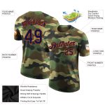 Personalized Navy Orange Camo Performance T-Shirt for Salute to Service Personalized Camo Navy-Orange Performance Salute