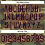Personalized Navy Orange Camo Performance T-Shirt for Salute to Service Personalized Camo Navy-Orange Performance Salute