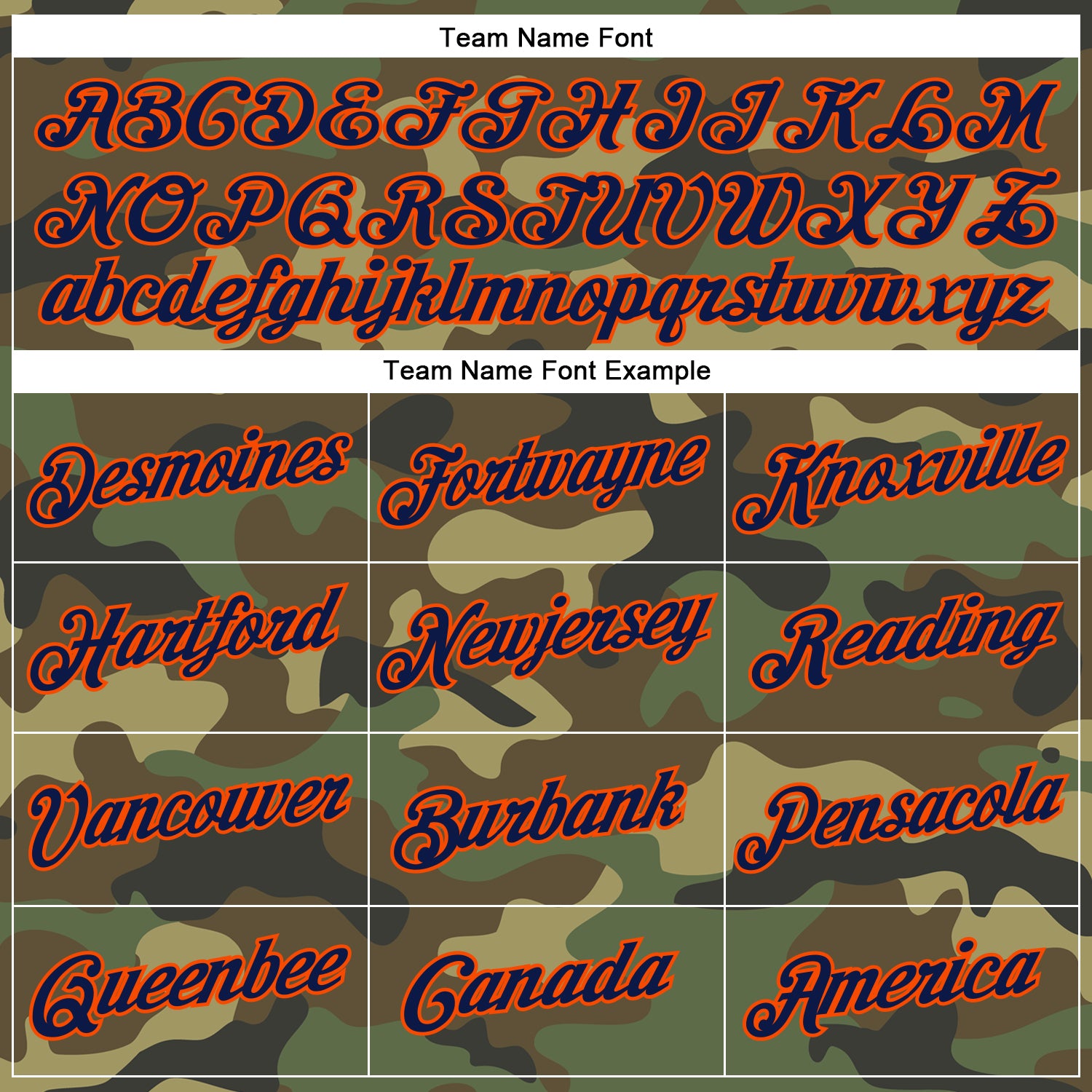 Personalized Camo Navy-Orange Performance Salute To Service T-Shirt Team Custom Name and Number Custom Name and Number Salute To Service T-Shirt Navy Orange Camo Performance Gear Personalized Camo Navy-Orange Performance - Image 3