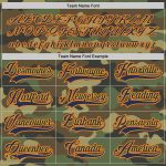 Personalized Camo Hockey Jersey - Navy Orange Salute To Service Design Personalized Camo Navy-Orange Salute To Service Hockey