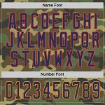 Personalized Camo Hockey Jersey - Navy Orange Salute To Service Design Personalized Camo Navy-Orange Salute To Service Hockey