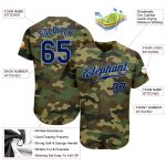 Personalized Camo Baseball Jersey in Navy & Powder Blue | Authentic Salute To Service Personalized Camo Navy-Powder Blue