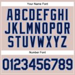 Custom Navy Powder Blue Camo Baseball Jersey - Personalized Salute To Service with Name & Number Personalized Camo Navy-Powder