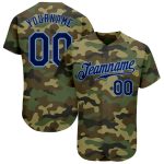 Personalized Camo Baseball Jersey in Navy & Powder Blue | Authentic Salute To Service Personalized Camo Navy-Powder Blue