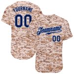 Personalized Camo Baseball Jersey in Navy and Powder Blue - Salute to Service Personalized Camo Navy-Powder Blue Salute To