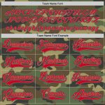 Personalized Salute To Service Camo Hockey Jersey Navy Red Personalized Camo Navy-Red Salute To Service Hockey Jersey