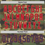 Personalized Salute To Service Camo Hockey Jersey Navy Red Personalized Camo Navy-Red Salute To Service Hockey Jersey