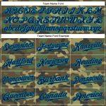 Personalized Navy Teal Camo Baseball Jersey - Authentic Salute To Service Personalized Camo Navy-Teal Authentic Salute To