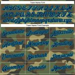 Personalized Navy Teal Camo Performance T-Shirt for Salute To Service Personalized Camo Navy-Teal Performance Salute To Service