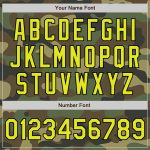 Custom Name and Number Neon Camo Yellow-Black Baseball Jersey - Personalized Authentic Salute To Service Personalized Camo