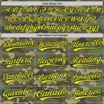 Custom Name Number Camo Softball Jersey Neon Yellow Black Unisex Salute to Service Two-Button Design Personalized Camo Neon