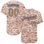 Personalized Camo Baseball Jersey - Old Gold Royal Salute to Service Personalized Camo Old Gold-Royal Salute To Service Baseball