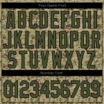Personalized Camo Jersey for Service Members | Olive-Black Salute to Service Baseball Jersey Personalized Camo Olive-Black