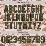Personalized Salute to Service Camo Olive-Black Softball Jersey Unisex 2-Button Personalized Camo Olive-Black Salute To Service