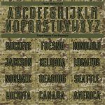 Personalized Camo Soccer Jersey Olive-Black Salute To Service Uniform Personalized Camo Olive-Black Sublimation Salute To