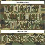 Personalized Camo T-Shirt with Custom Name and Number for Salute to Service - Olive-City Cream Performance Tee Personalized