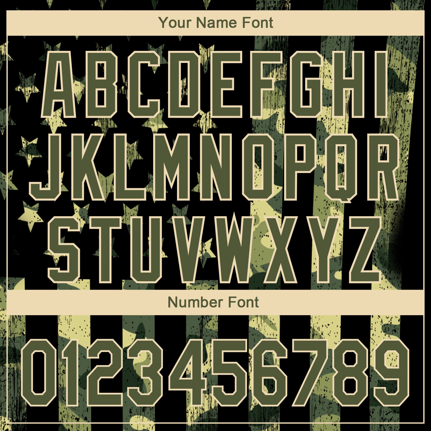 Personalized Camo Olive-Cream 3D American Flag Performance Salute To Service Golf Polo Shirt Team Custom Name and Number Custom Camo Olive-Cream 3D American Flag Golf Polo Shirt with Name & Number - Salute to Service Performance Design Personalized - Image 5