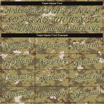 Personalized Camo Olive-Cream Salute To Service Performance T-Shirt for Men Personalized Camo Olive-Cream Performance Salute