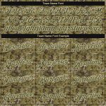 Custom Name Number Performance Olive-Cream Camo T-Shirt - Salute to Service Team Shirt Personalized Camo Olive-Cream Performance