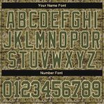 Custom Name Number Performance Olive-Cream Camo T-Shirt - Salute to Service Team Shirt Personalized Camo Olive-Cream Performance
