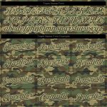 Personalized Camo Olive-Cream Baseball Jersey - Salute to Service Edition Personalized Camo Olive-Cream Salute To Service
