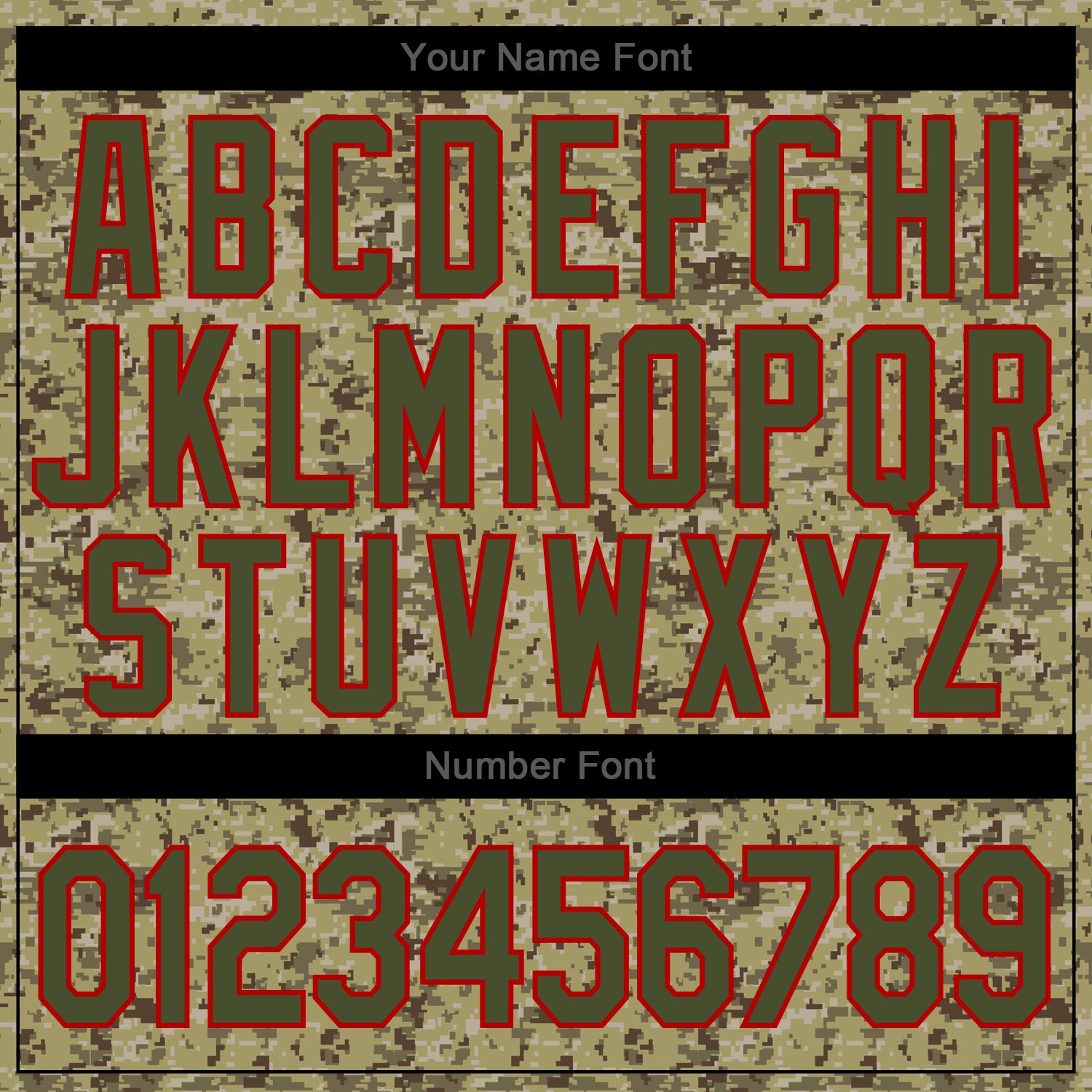 Personalized Camo Olive-Red Authentic Salute To Service Baseball Jersey Team Custom Name and Number Personalized Camo Olive-Red Baseball Jersey with Custom Name & Number - Authentic Salute to Service Team Gear Personalized - Image 5