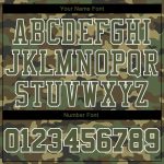 Personalized Camo Basketball Jersey Olive-White Sublimation Salute to Service Round Neck Suit Personalized Camo Olive-White