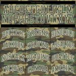 Personalized Camo Basketball Jersey Olive-White Sublimation Salute to Service Round Neck Suit Personalized Camo Olive-White