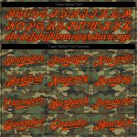 Personalized Camo Orange Black Baseball Jersey - Authentic Salute to Service Jersey Personalized Camo Orange-Black Authentic