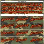 Custom Name and Number Camo T-Shirt | Orange-Black Performance Salute to Service Personalized Camo Orange-Black Performance