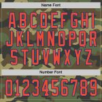 Custom Name & Number Personalized Camo Hockey Jersey - Orange-Royal Salute to Service Team Jersey Personalized Camo Orange-Royal