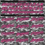 Breast Cancer Awareness Custom Baseball Jersey for Women - Personalized 3D Camo Pink-Black with Name and Number Personalized