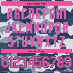 Personalized Camo Basketball Jersey - Pink, Black, Light Blue, Custom Name & Number - Authentic Salute To Service Personalized
