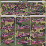 Personalized Camo Pink Kelly Green Bomber Jacket for Salute to Service, Full-Snap Varsity Letterman Personalized Camo Pink-Kelly