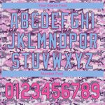 Personalized Camo Golf Polo Shirt for Women - Pink & Light Blue Performance Salute to Service with Custom Name & Number Personalized