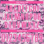 Custom Name Number Soccer Jersey - Personalized Pink White Camo Salute to Service Team Uniform Personalized Camo Pink-White