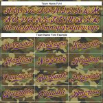 Purple-Gold Camo Personalized Salute To Service Baseball Jersey Personalized Camo Purple-Gold Salute To Service Baseball