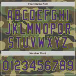 Custom Camo Purple Neon Green Salute To Service Baseball Jersey Personalized Camo Purple-Neon Green Salute To Service Baseball